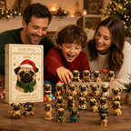 Pug Advent Calendar 2026 - 24 Pug Figurines