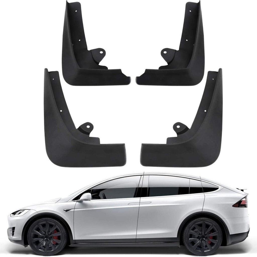 Mud Flaps Splash Guards For Tesla Model X (4 Pcs) (2015-2020)