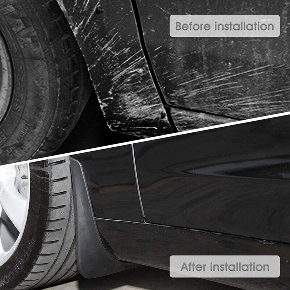 Mud Flaps Splash Guards Front Rear Mudguard Kit, No Drill Fender(4 Pcs) for Tesla 2024+ Model 3 Highland