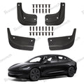 Mud Flaps Splash Guards Front Rear Mudguard Kit, No Drill Fender(4 Pcs) for Tesla 2024+ Model 3 Highland