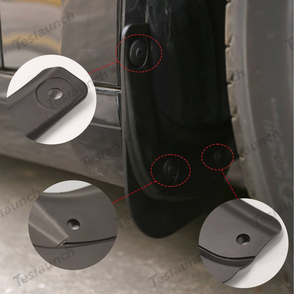 Mud Flaps Splash Guards Front Rear Mudguard Kit, No Drill Fender(4 Pcs) for Tesla 2024+ Model 3 Highland