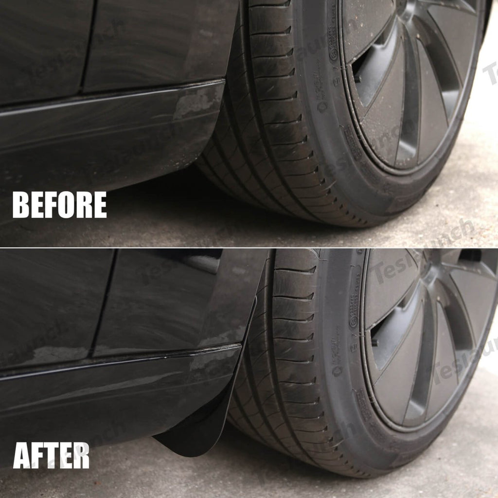 Mud Flaps Splash Guards Front Rear Mudguard Kit, No Drill Fender(4 Pcs) for Tesla 2024+ Model 3 Highland