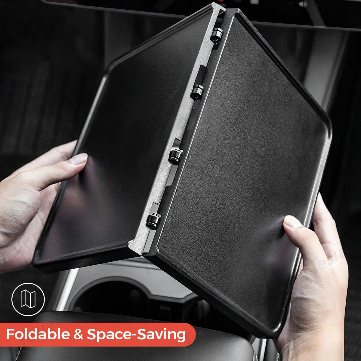Multi-functional Foldable Desk – Center Console Mount for Tesla Model Y Juniper 2025+