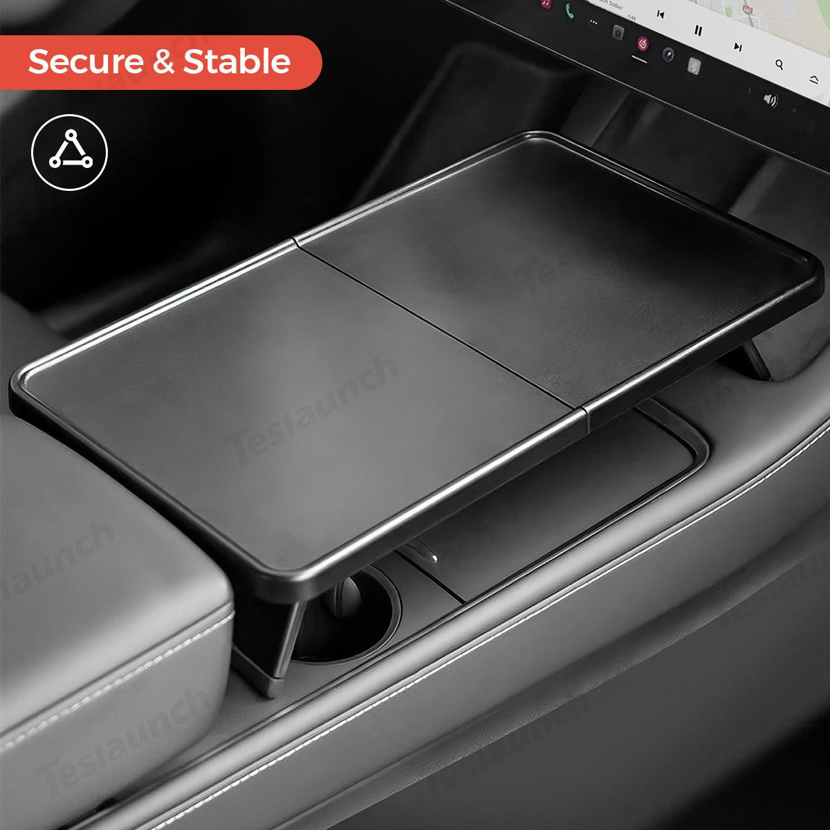 Multi-functional Foldable Desk – Center Console Mount for Tesla Model Y Juniper 2025+