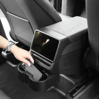 Multi-Functional Foldable Rear Console Cup Holder for Tesla Model Y Juniper 2025+ / Model 3 Highland 2024+