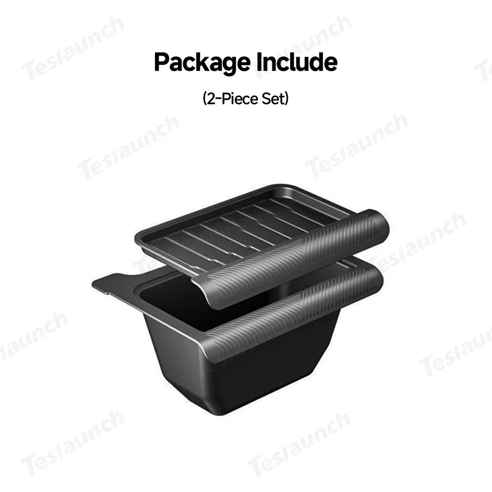Multi-Functional Rear Flip-Top Trash & Storage Bin for Tesla Model Y Juniper 2025+