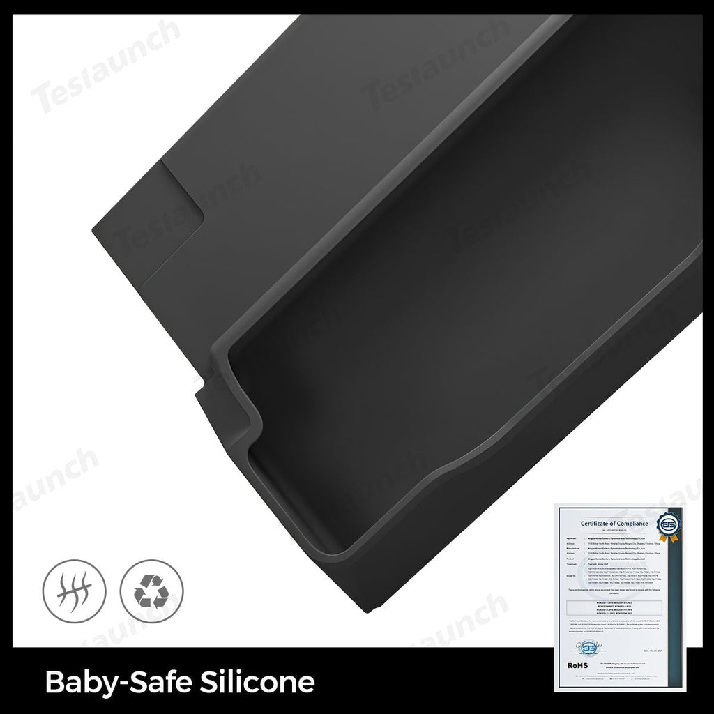 Multi-Functional Silicone Center Console Glasses Tray for Tesla Model Y Juniper 2025+