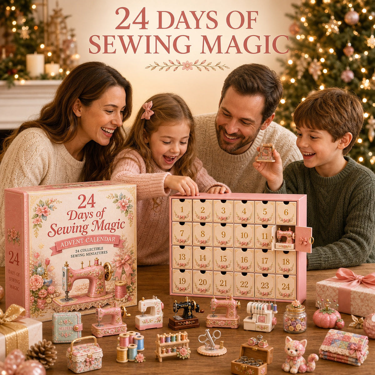 Sewing Advent Calendar 2026 - 24 Sewing Miniatures for Quilters and Crafters