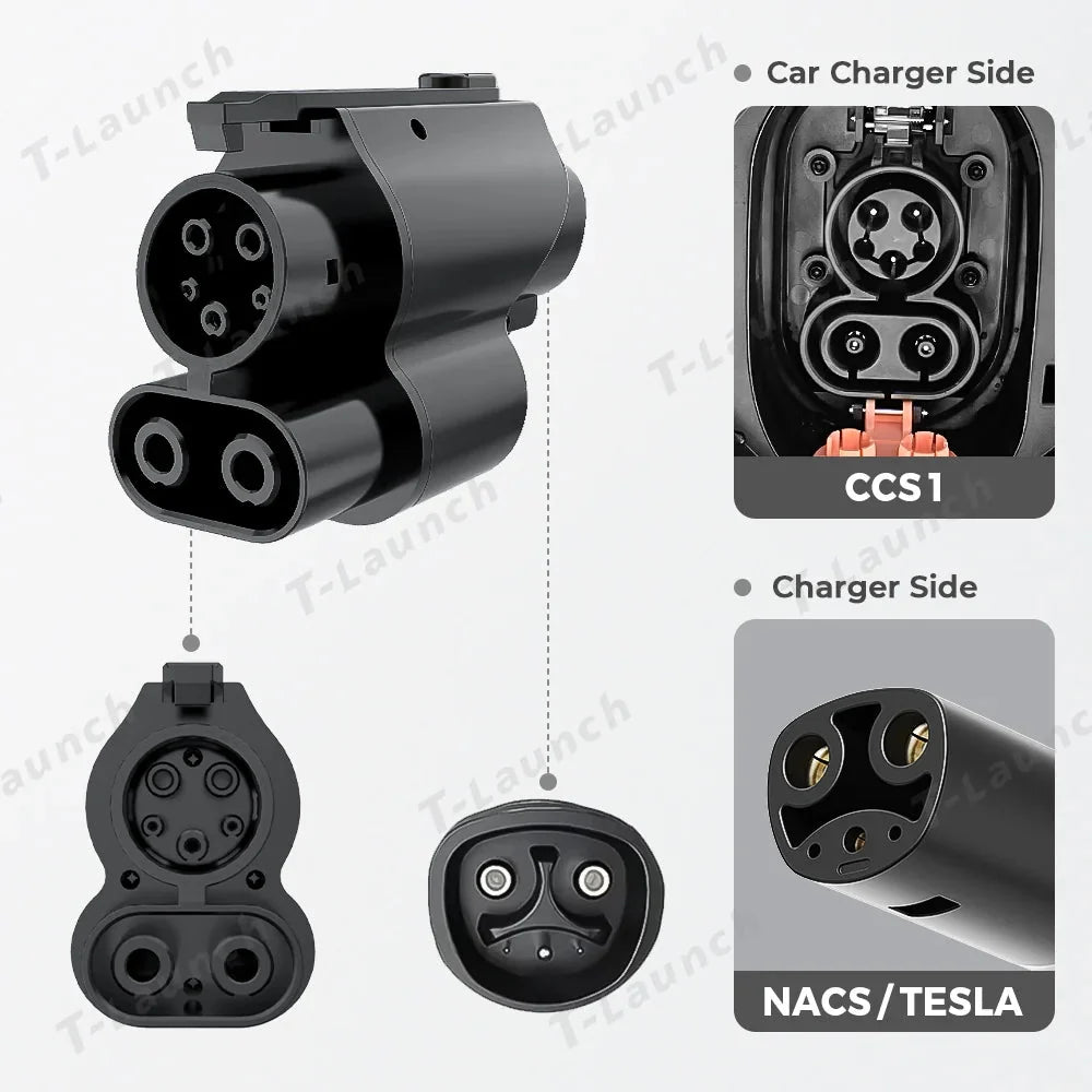 NACS/Tesla to CCS1 EV Charging Adapter