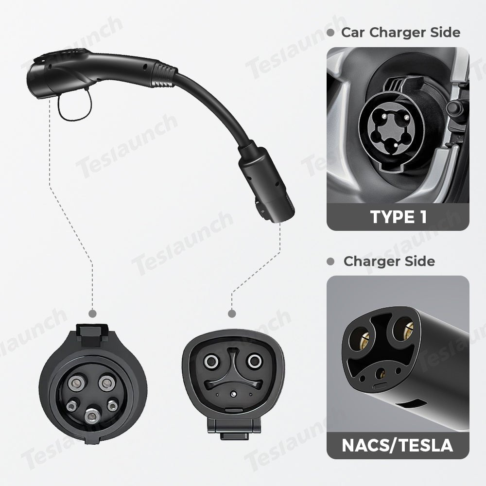 NACS/Tesla to J1772 Adapter Charger Connector Cable