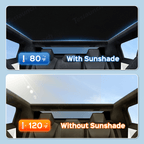 Nano Ice Crystal Glass Roof Sunshade for Cybertruck