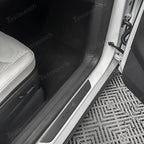 Napa Leather Door Sill Protectors 4-Piece Set – Full Coverage for Tesla Model Y Juniper 2025+