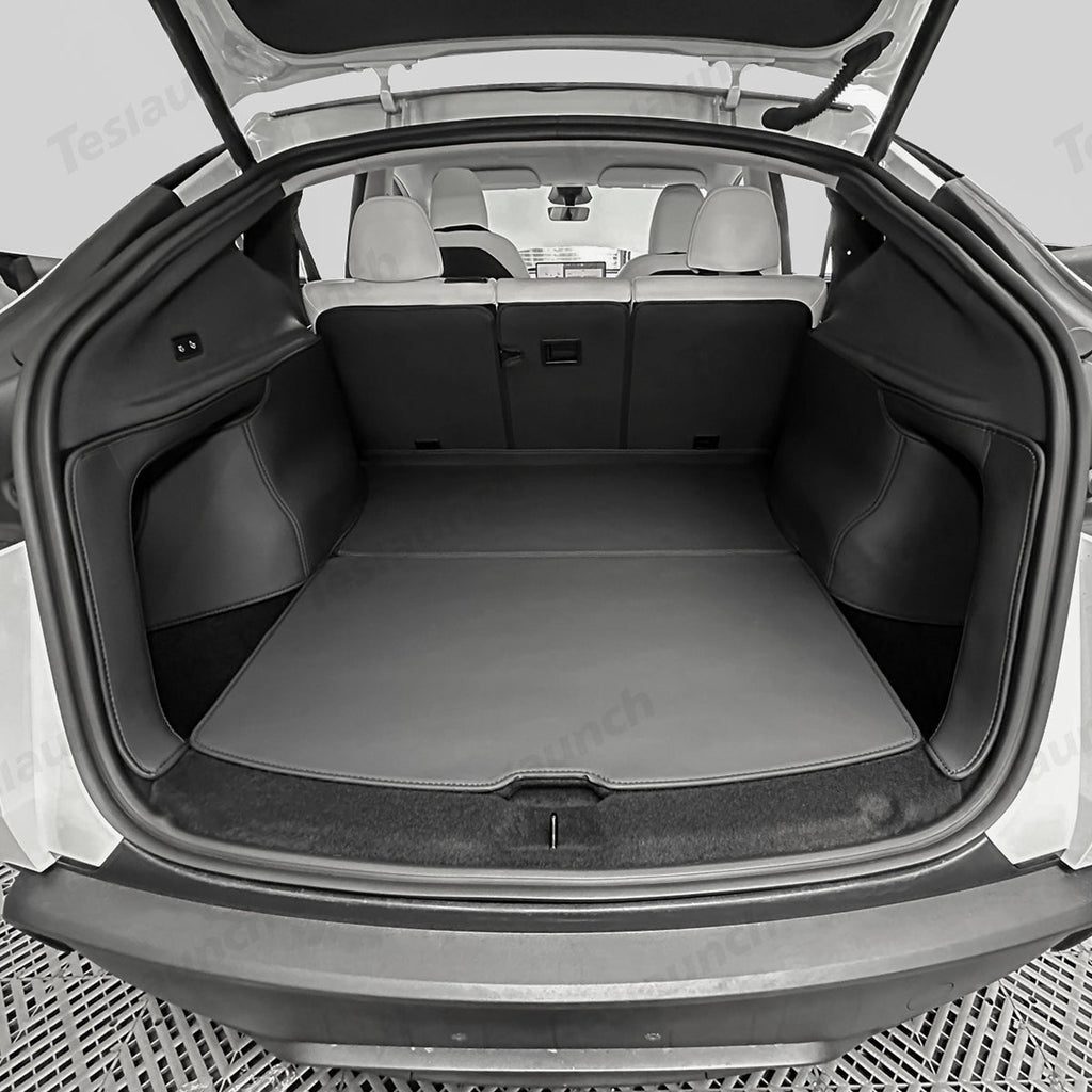 Napa Leather Rear Trunk Mat – Durable Protection for Tesla Model Y Juniper 2025+