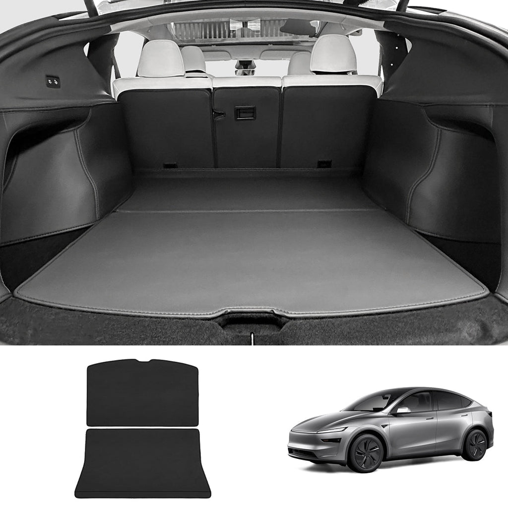 Napa Leather Rear Trunk Mat – Durable Protection for Tesla Model Y Juniper 2025+