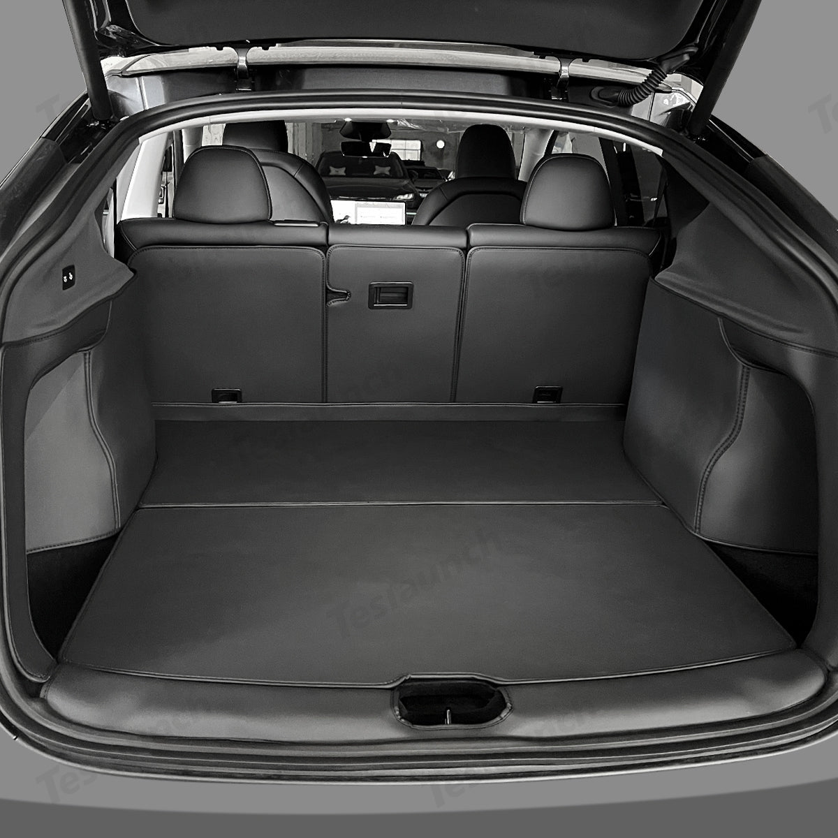 Napa Leather Rear Trunk Side Shields – Long-Lasting Protection 2-Piece Set for Tesla Model Y Juniper 2025+