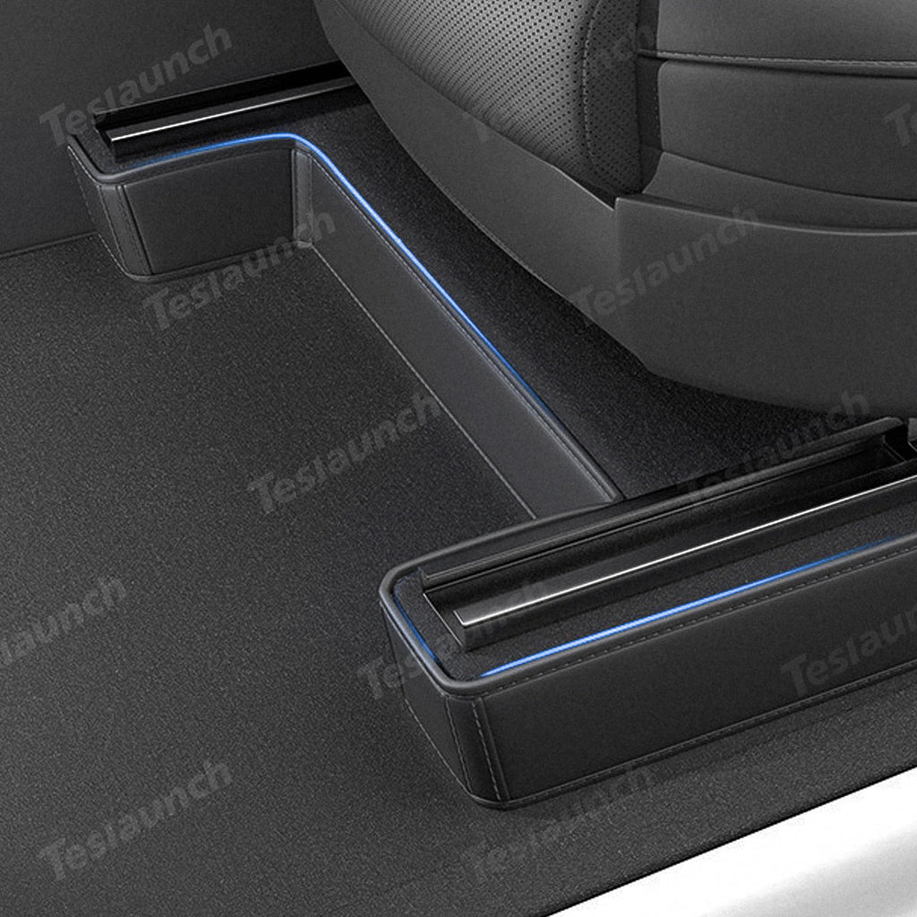 Napa Leather Seat Bottom Corner Covers – 3-Piece Protection Set for Tesla Model Y Juniper 2025+