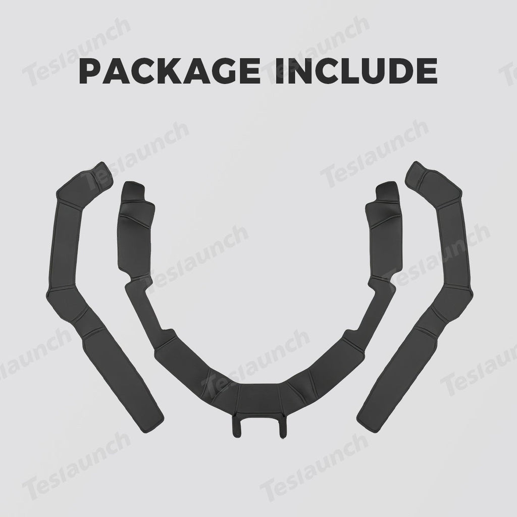 Napa Leather Seat Bottom Corner Covers – 3-Piece Protection Set for Tesla Model Y Juniper 2025+