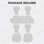 Napa Leather Seat Cushion Set – All-Season Ventilated Comfort for Tesla Model Y Juniper 2025+ (7-Piece Set)