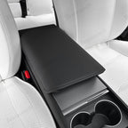 Nappa Leather Center Console Armrest Cover – Stylish Protection for Tesla Model Y Juniper 2025+
