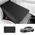 Nappa Leather Center Console Armrest Cover – Stylish Protection for Tesla Model Y Juniper 2025+