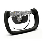 Nappa Leather Open-Bottom Yoke/Cyber Steering Wheel Driving Wheel Upgrade for Model Y Juniper/ Model 3 Highland