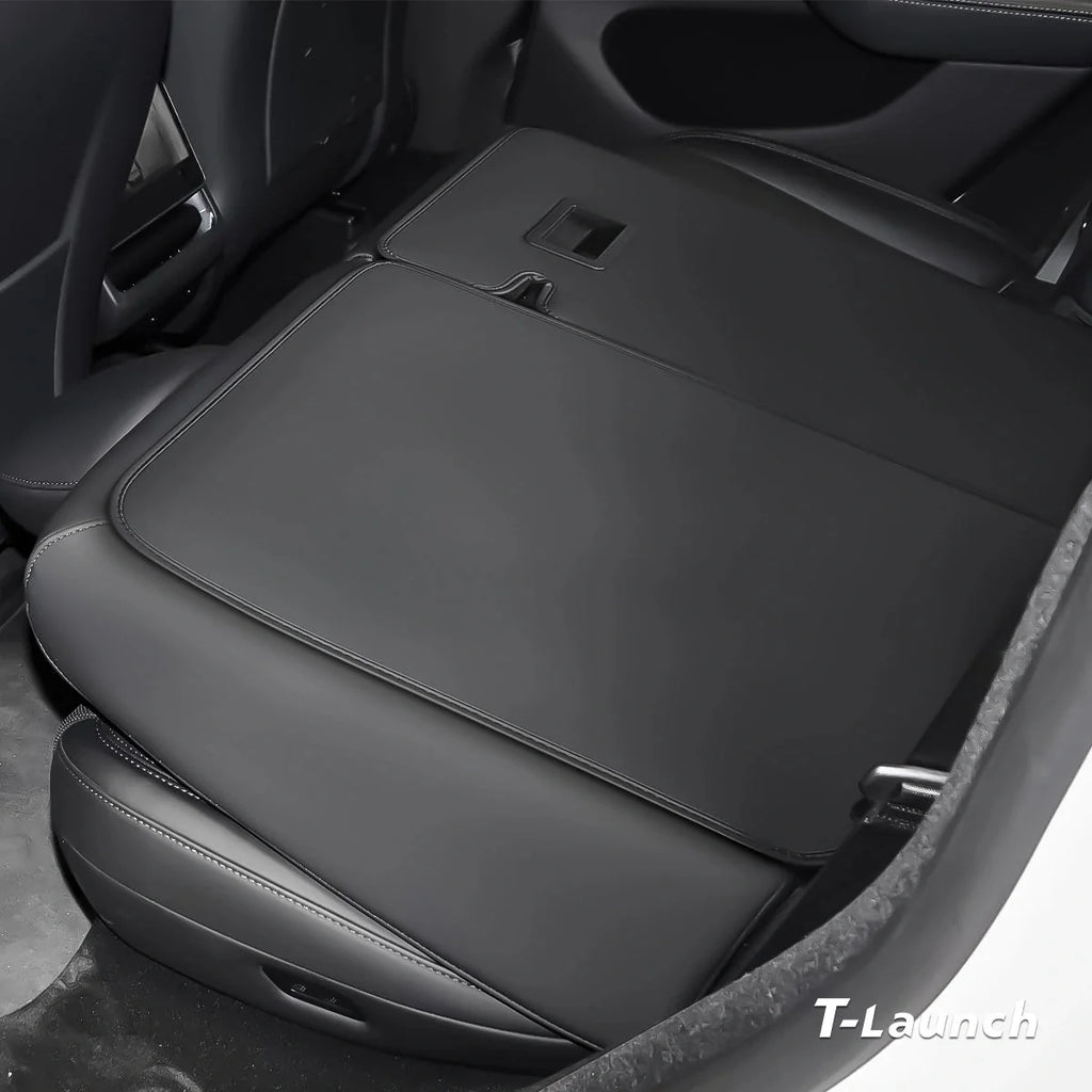Nappa Leather Rear Seat Back Protector for Tesla Model Y Juniper 2025+
