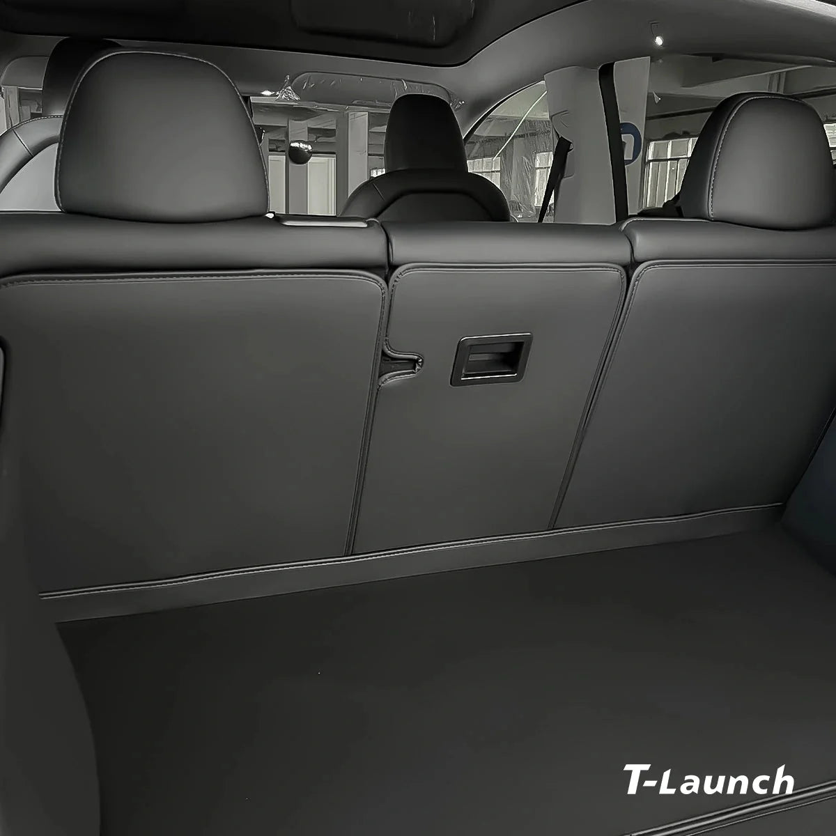 Nappa Leather Rear Seat Back Protector for Tesla Model Y Juniper 2025+