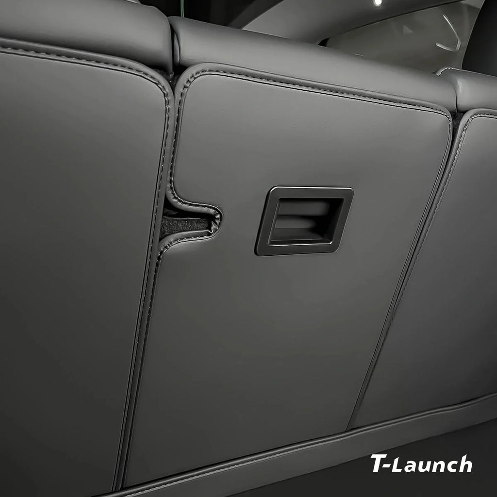Nappa Leather Rear Seat Back Protector for Tesla Model Y Juniper 2025+