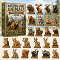 National Park Animals Advent Calendar 2026 - 24 Acrylic Animal Hangers