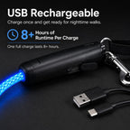 MirokenNightGlow LED Light-Up Dog Leash for Night Walks - USB Rechargeable Safety Leash That Helps Your Dog Stay Visible in the Dark