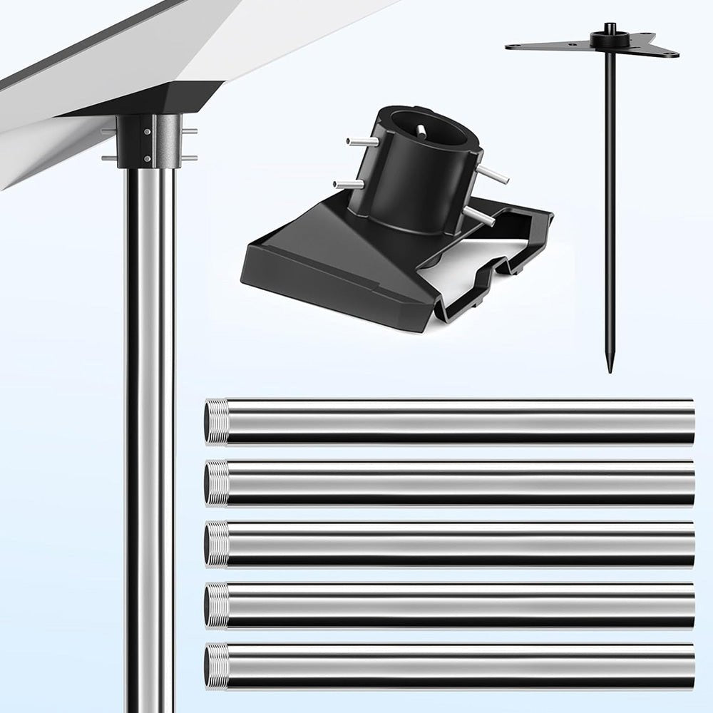 No-Dig Ground Anchor Pole Mount Kit for Starlink Gen 3 Dish