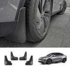 No-Drill Front & Rear Fender Mud Flaps for Tesla Model Y Juniper 2025+（4 PCS）