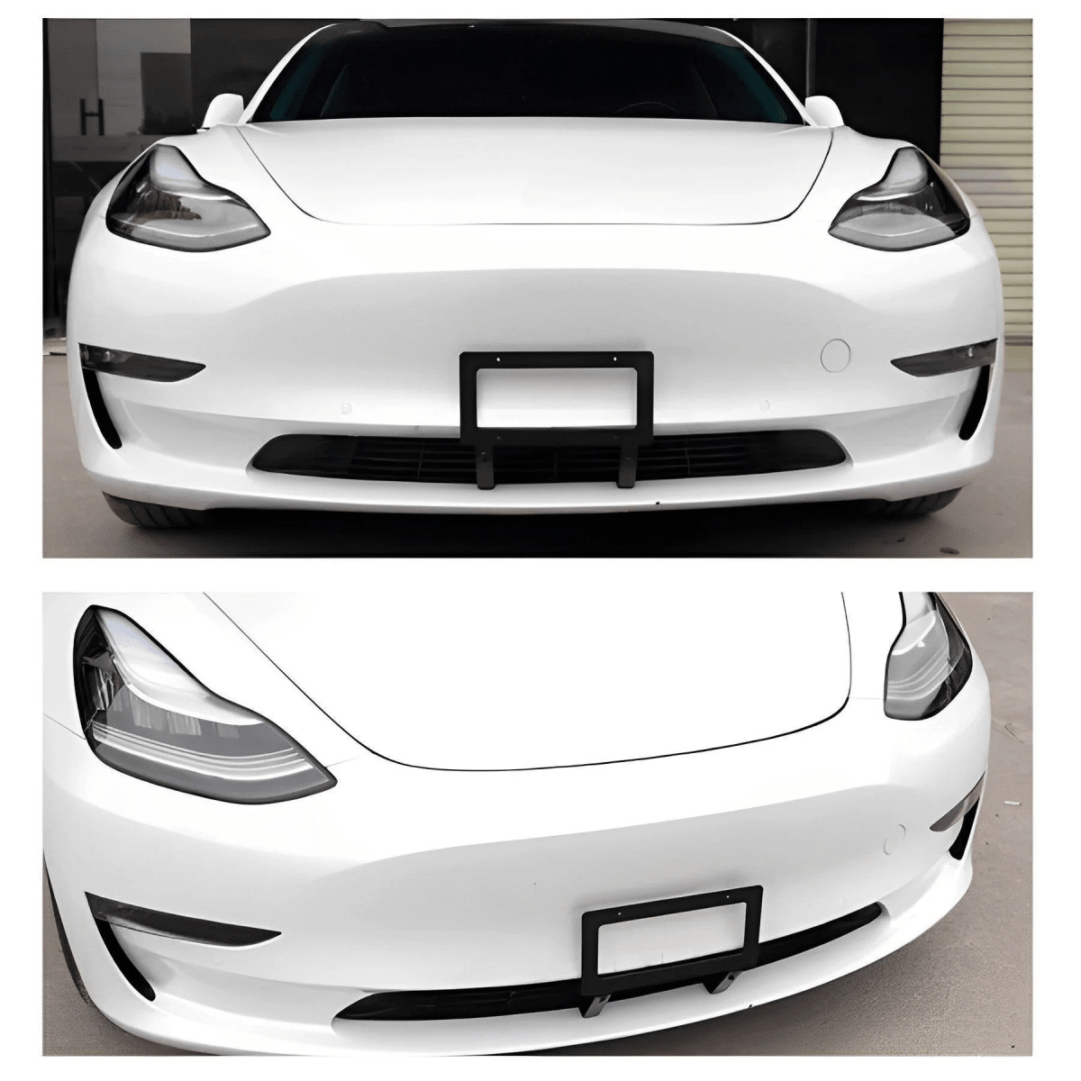 No Drill Model 3/Y Front License Plate Frame for Tesla- NO Adhesives, Quick Install