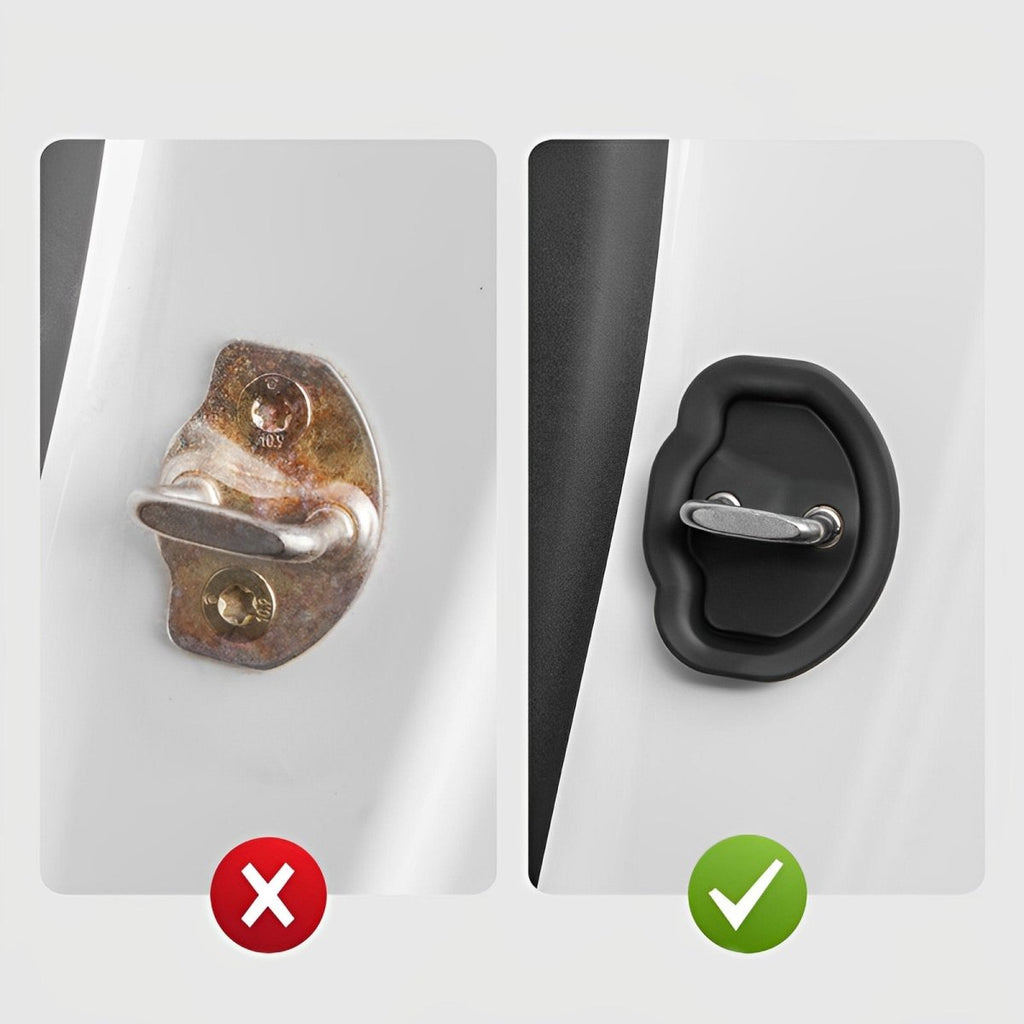 Noise Reduction Door Latch Lock Cover for Tesla Model 3/Y (4 Pcs)