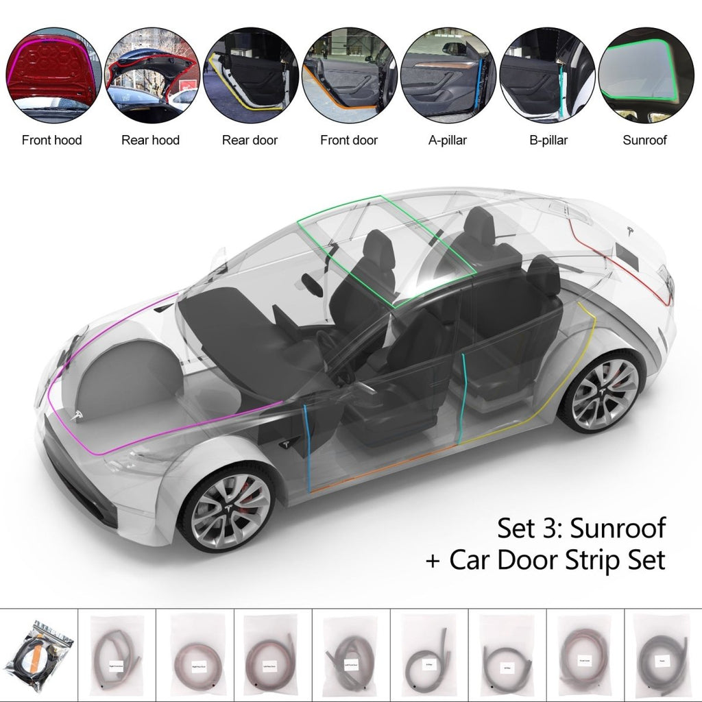 Noise Reduction Kit Set for Tesla