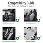 Neoprene Seat Covers - Waterproof Non-Slip Car Seat Protection - Fits All Cars