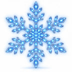 3PCS Blue LED Snowflake Wall Christmas Lights