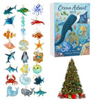 Ocean Animals Advent Calendar 2026 - 24 Sea Animal Ornaments