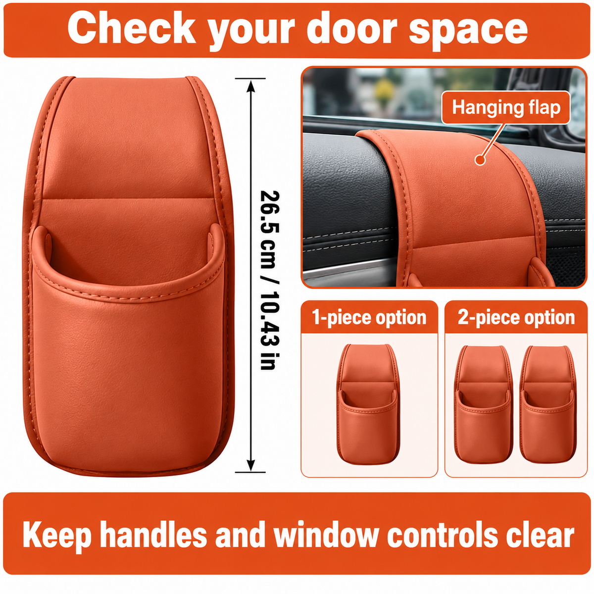 Door-Side Cup Holder Car Storage Organizer