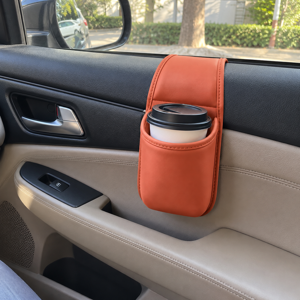 Door-Side Cup Holder Car Storage Organizer