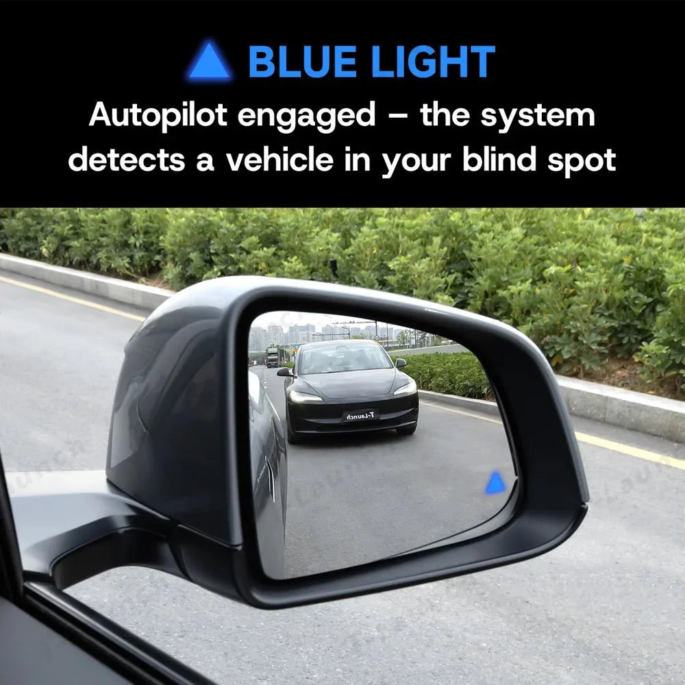 OEM Blind Spot Monitoring Side Mirror Glass Upgrade for Tesla Model 3 / Model Y (2021–2026)
