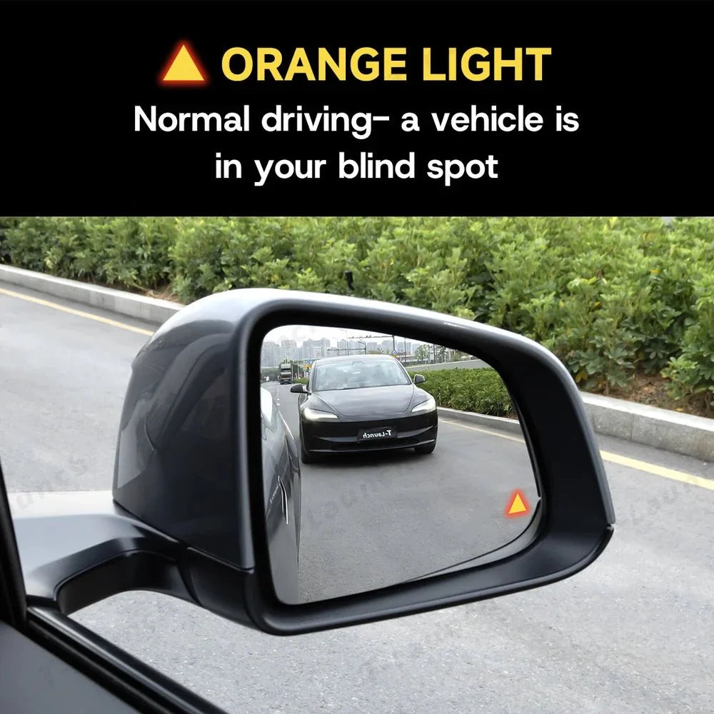 OEM Blind Spot Monitoring Side Mirror Glass Upgrade for Tesla Model 3 / Model Y (2021–2026)