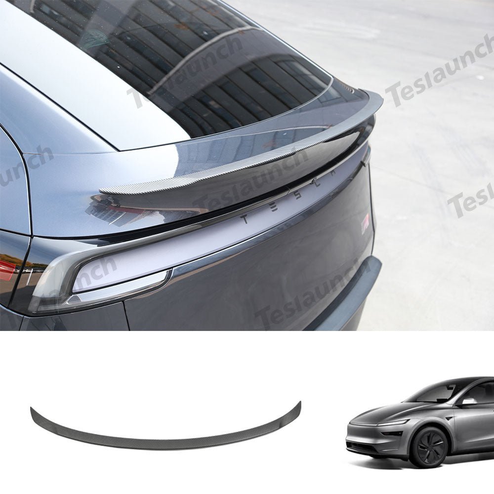 OEM Performance Pro Style Spoiler for Tesla Model Y Juniper 2025+ (Carbon Fiber Pattern ABS)