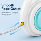 MirokenRechargeable Light-Up Retractable Dog Leash for Night Walks - Helps Small Dogs Stay Visible & Easy to Control