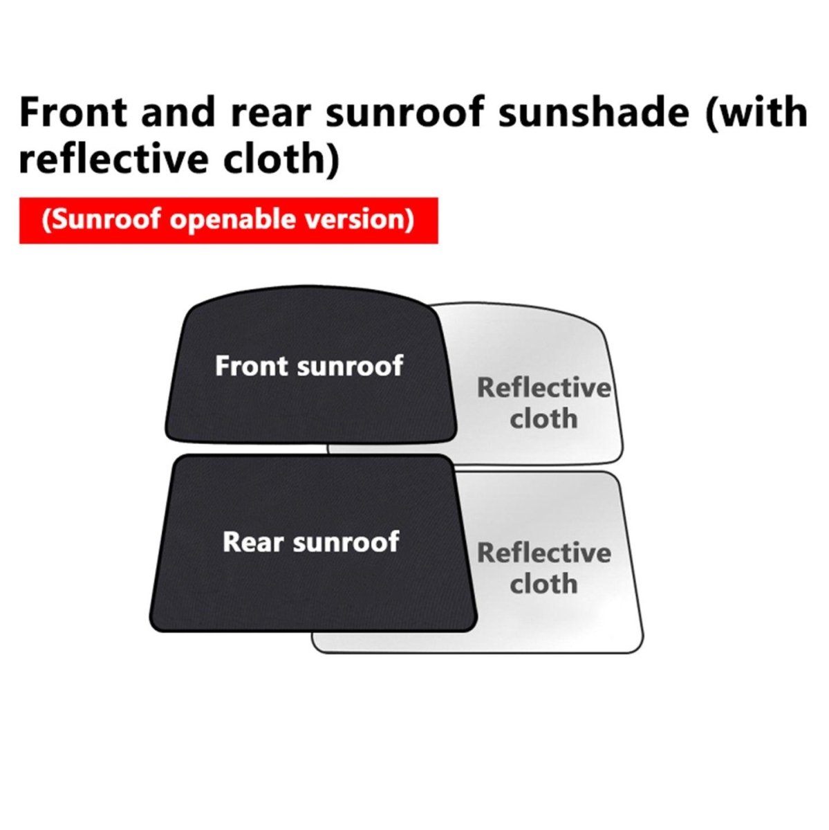 Openable Sunroofs and Panoramic Sunroofs Sunshades for Tesla Model S (2015+)