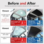 Openable Sunroofs and Panoramic Sunroofs Sunshades for Tesla Model S (2015+)