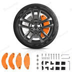 Orange 2021-2026 Model S/X Brake Caliper Covers (4Pcs) for Tesla