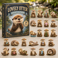 Otter Advent Calendar 2026 - 24 Acrylic Otter Ornaments