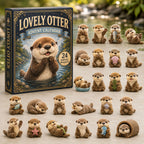 Otter Advent Calendar 2026 - 24 Acrylic Otter Ornaments