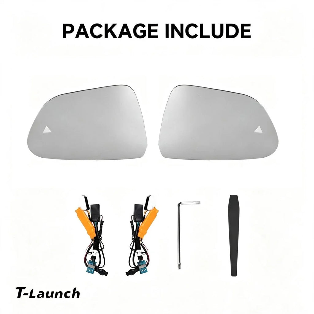 BSD Blind Spot Warning Mirror Glass for Tesla Model 3 2021+ (2PCS Set)